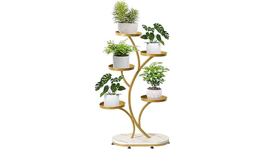elegant multi tier plant display