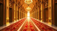 elegant palace hallway runners