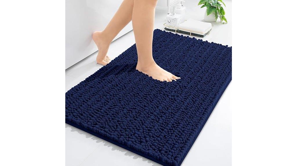 elegant plush chenille mat