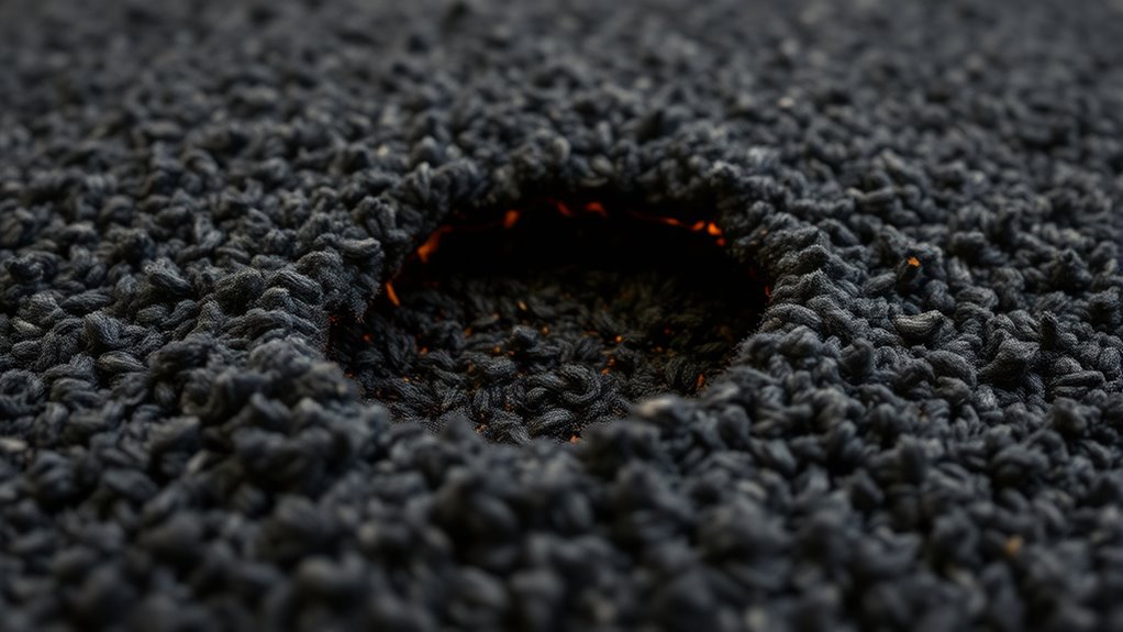enhanced fire resistant carpet materials