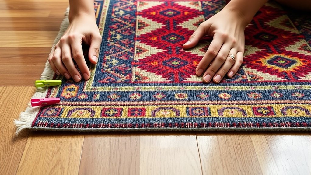 even tension for flat rug