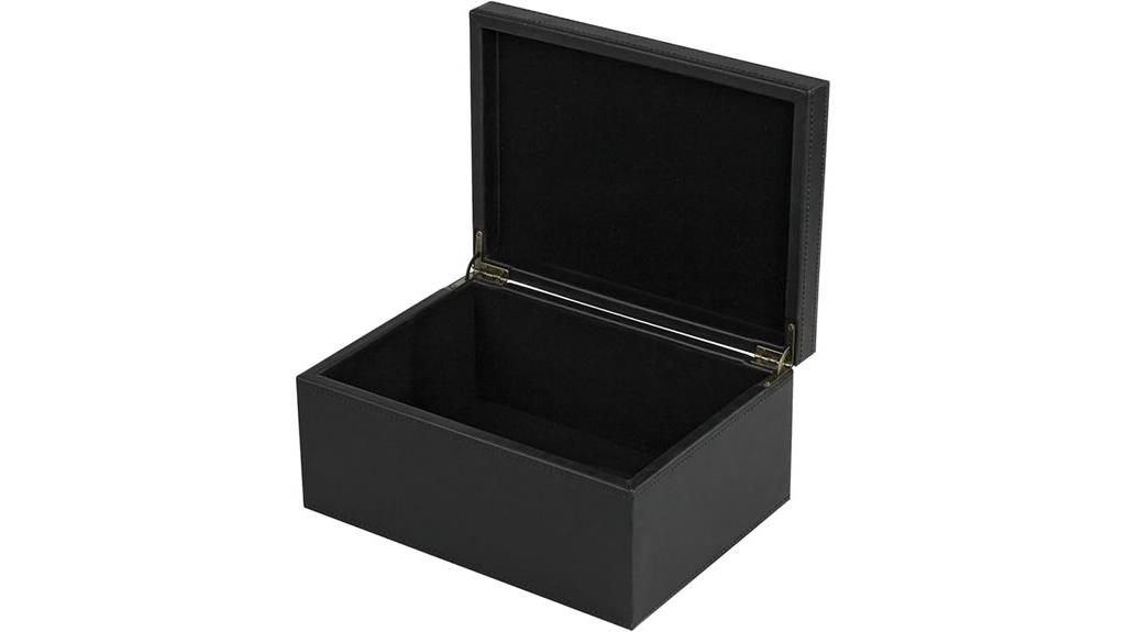 faux leather storage box