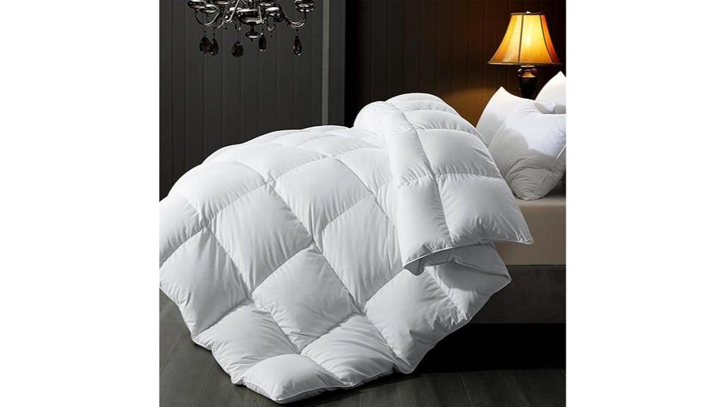 feather comforter queen size