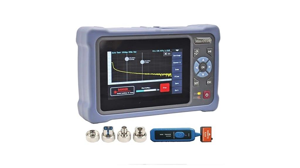 fiber tester with touchscreen