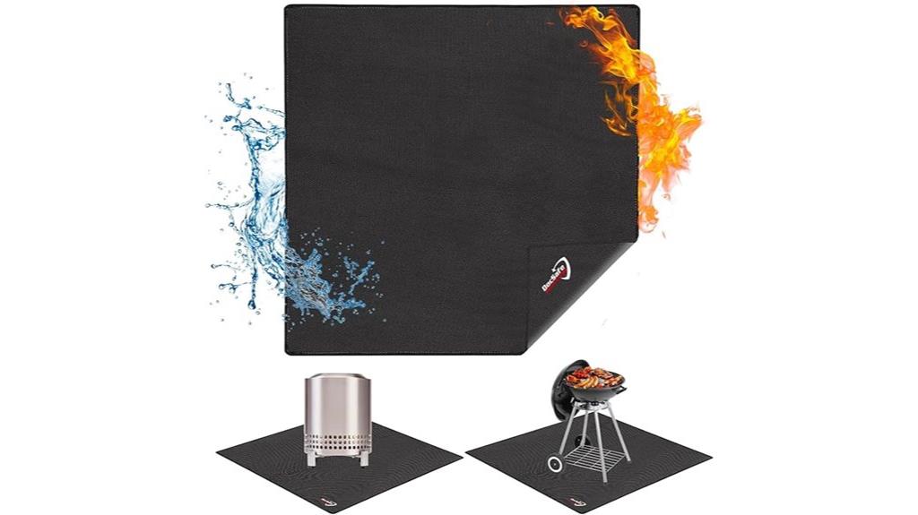 fire pit mat waterproof insulation