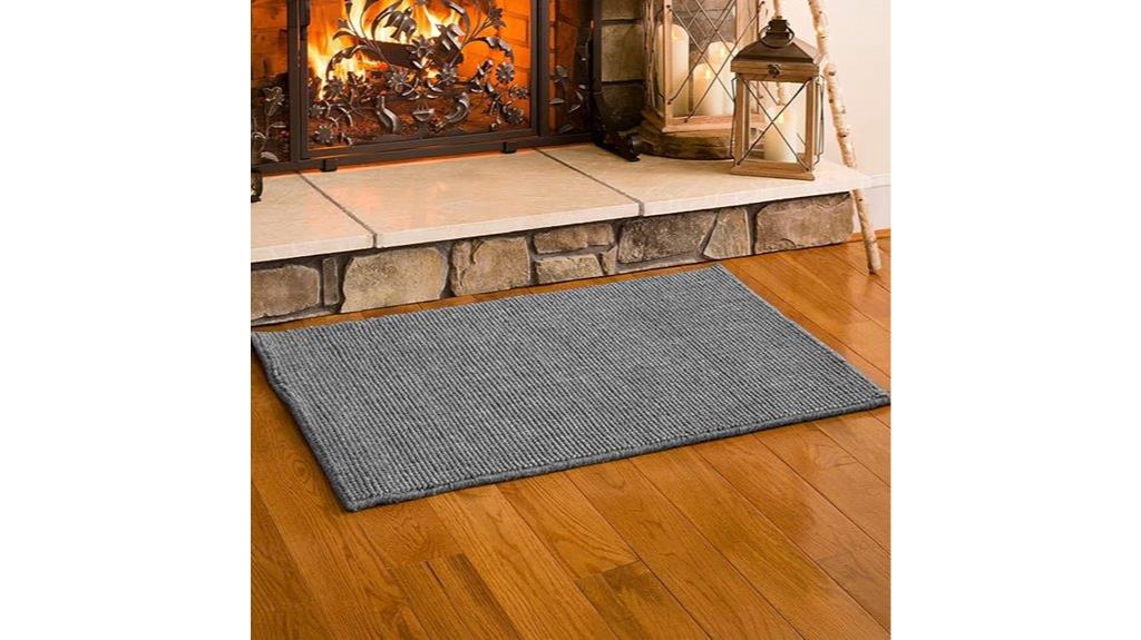 fireproof hearth rug mat