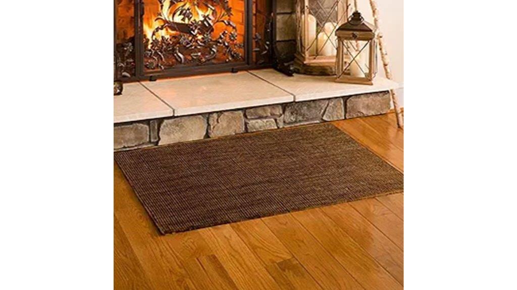 fireproof wool fireplace mat