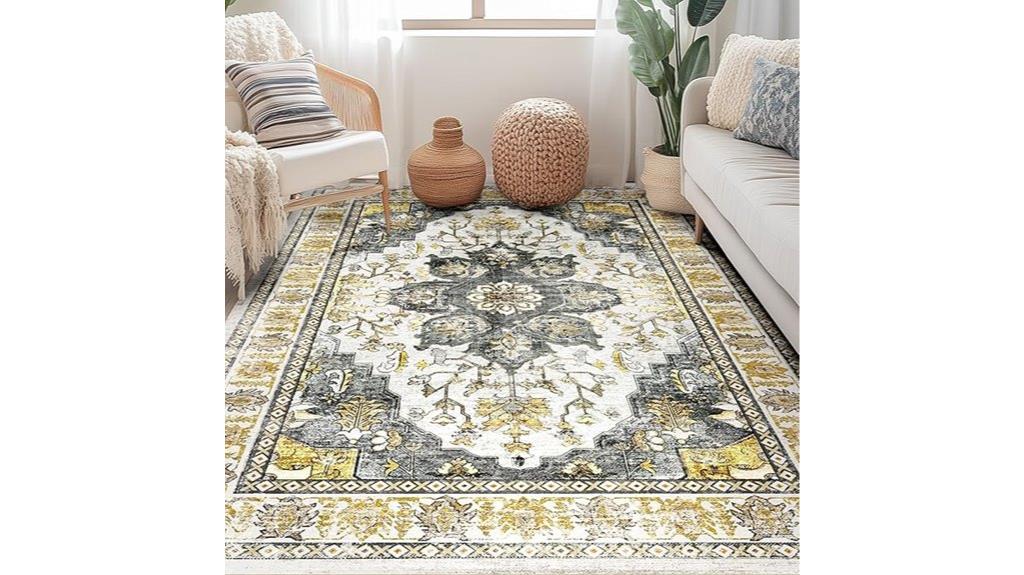 five by seven living room rug