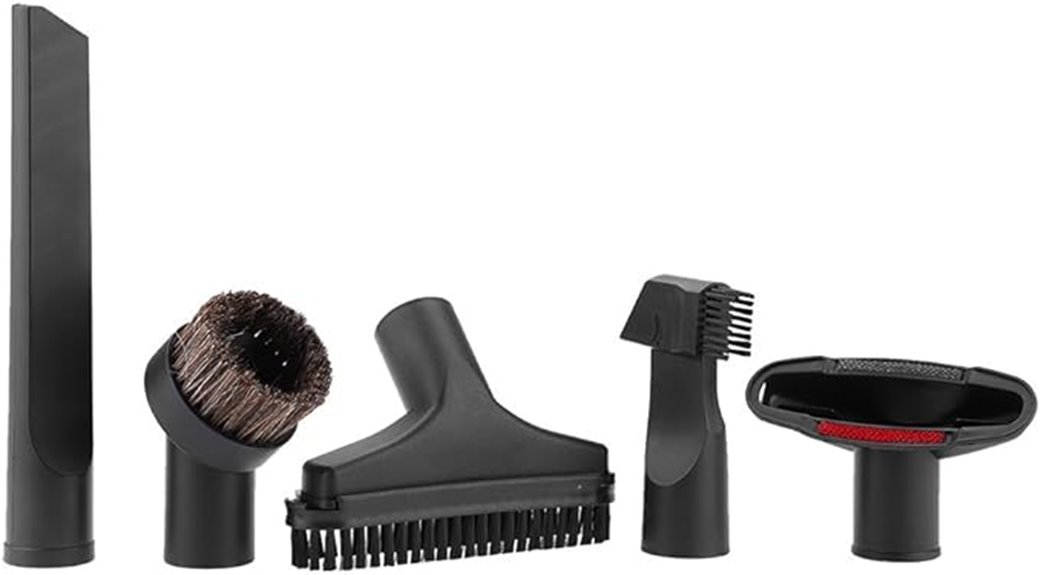 five piece soft brush set