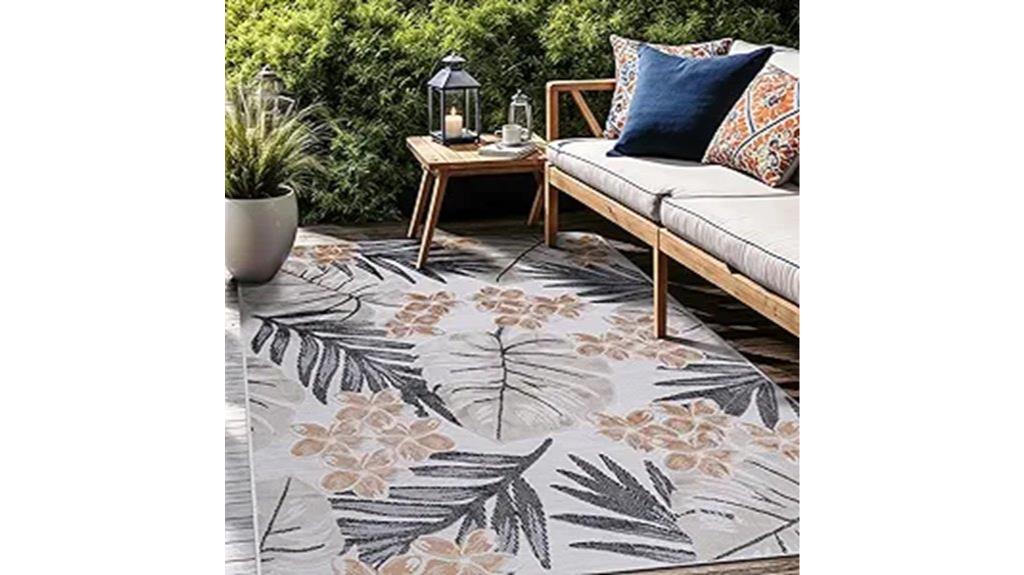 floral indoor outdoor rug
