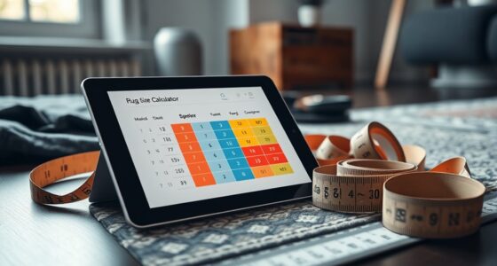 free rug size calculator