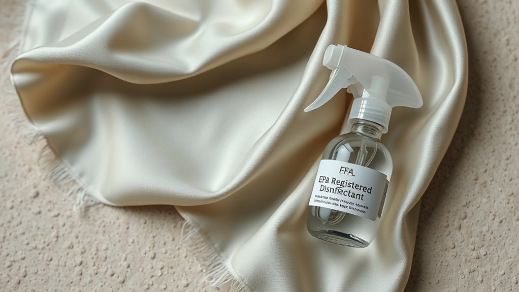 gentle careful silk disinfection