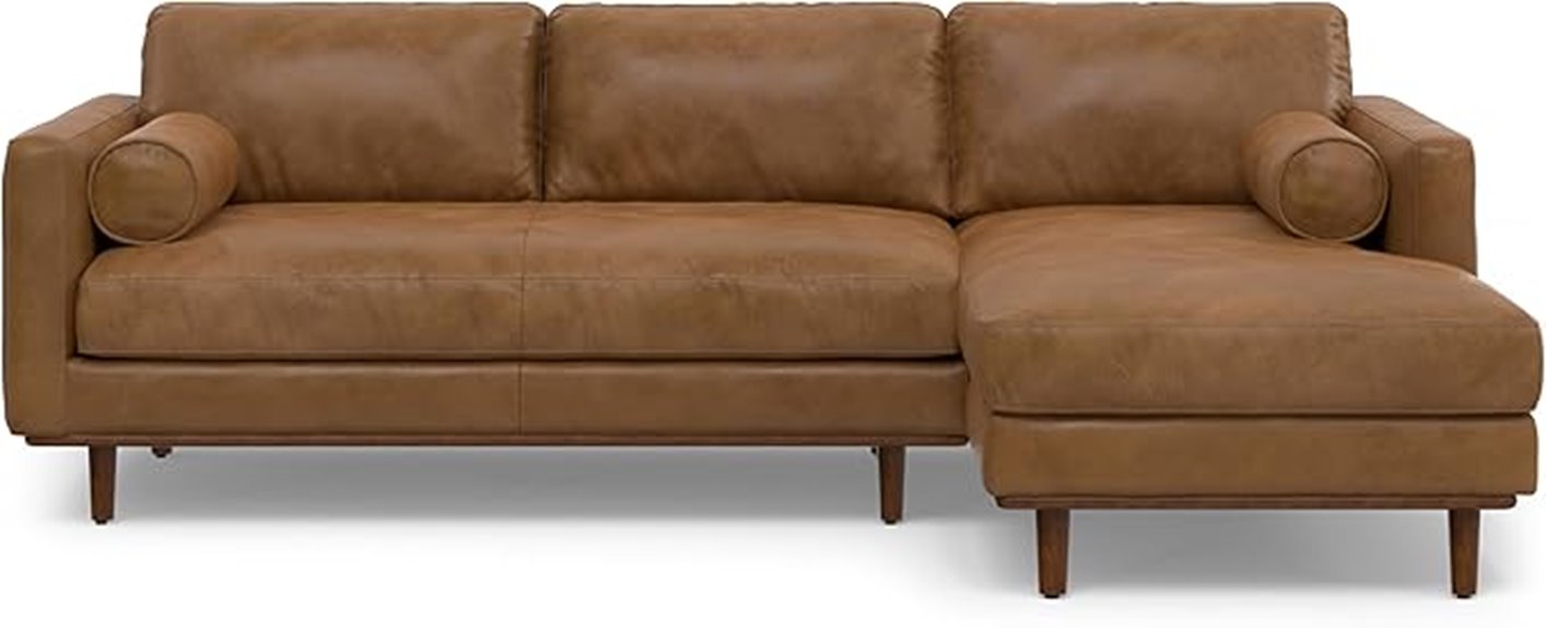 genuine leather sectional sofa