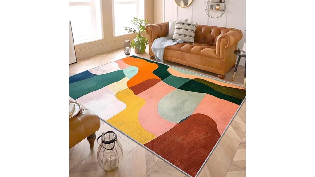 geometric boho rug