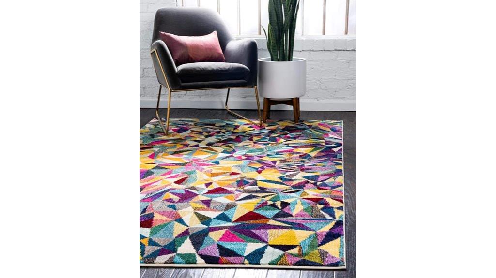 geometric rug 8x11