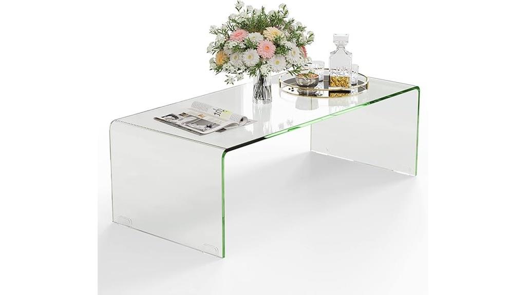 glass coffee table dimensions