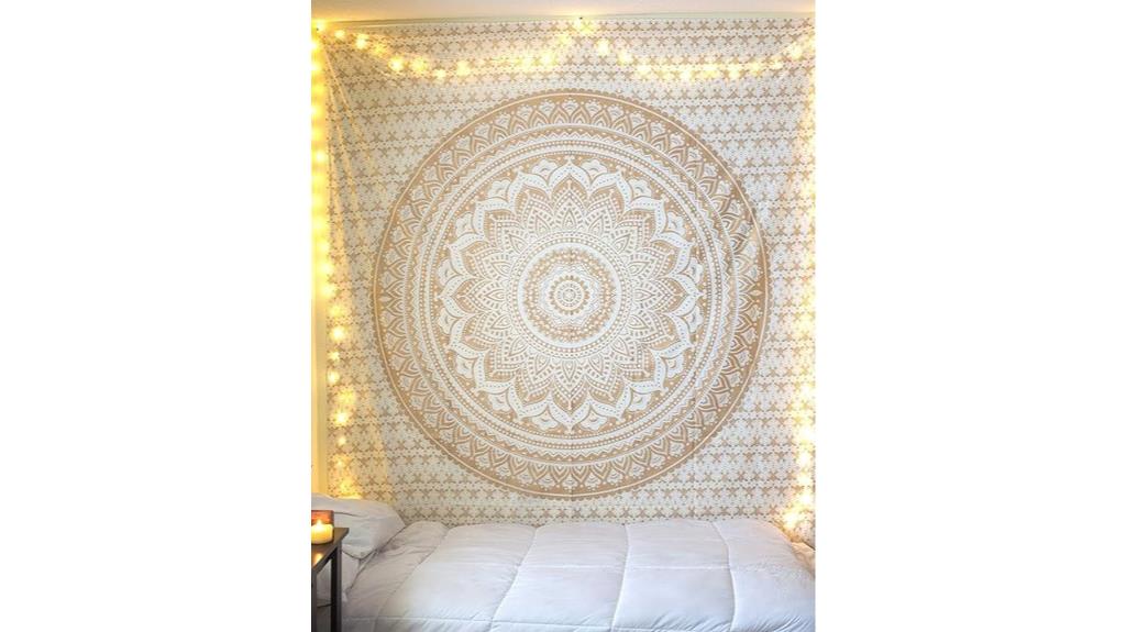 gold mandala wall hanging