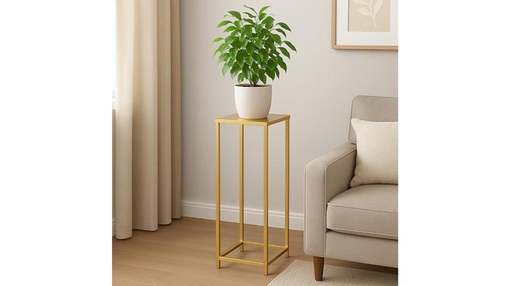 gold pedestal stand