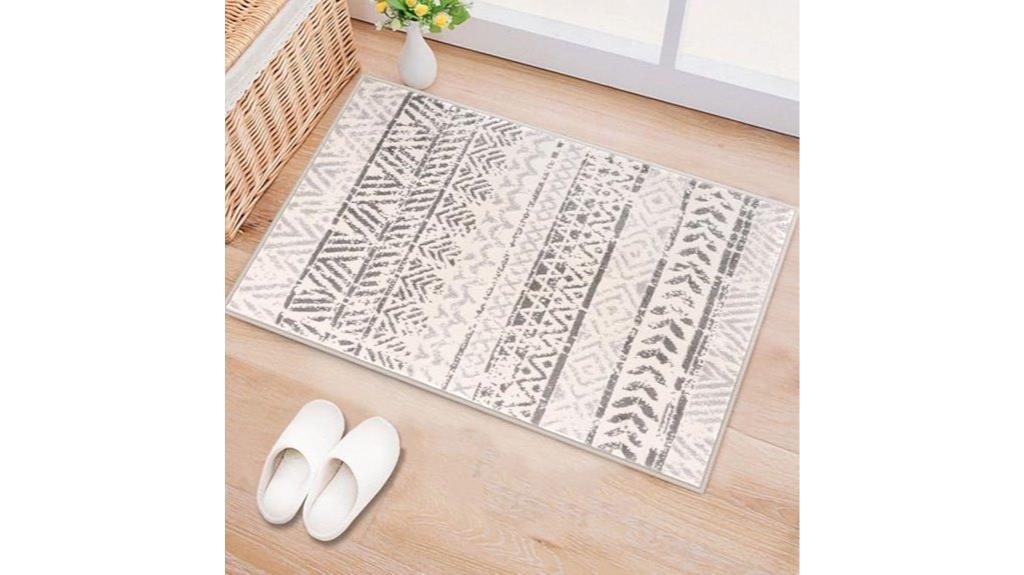gray boho rug 2x3