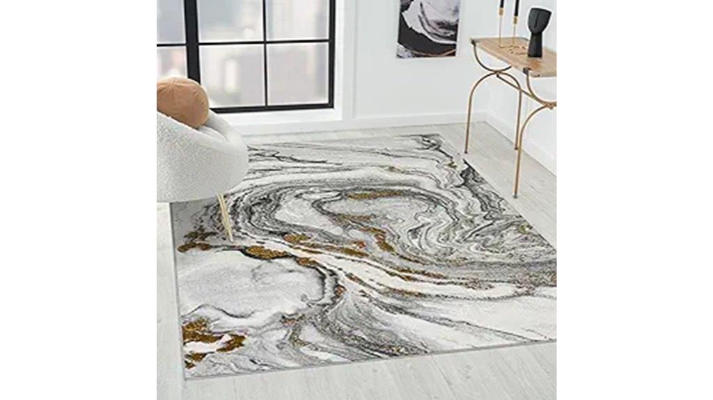 gray marble pattern rug
