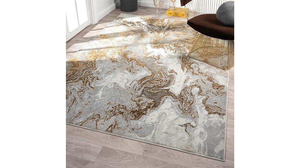 gray marble swirl rug