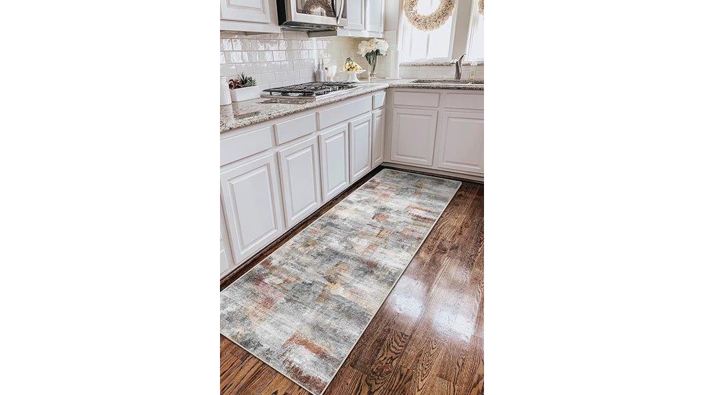grey machine washable runner