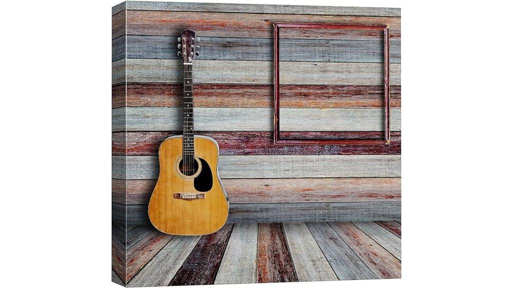 guitar art on panels