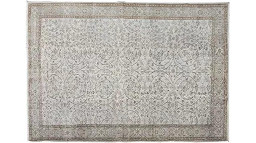 hand knotted floral turkish rug