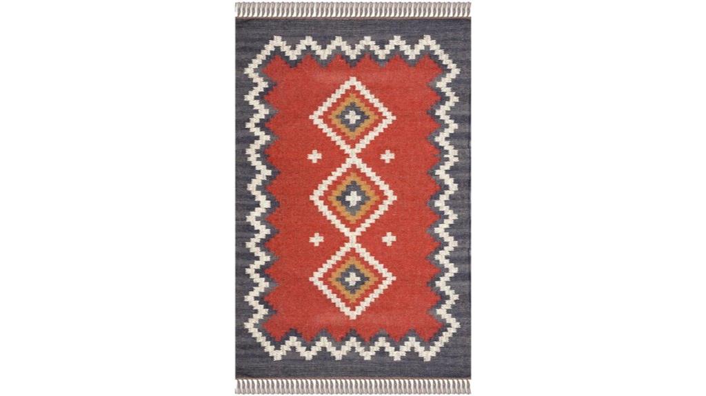 handmade afghan wool rug