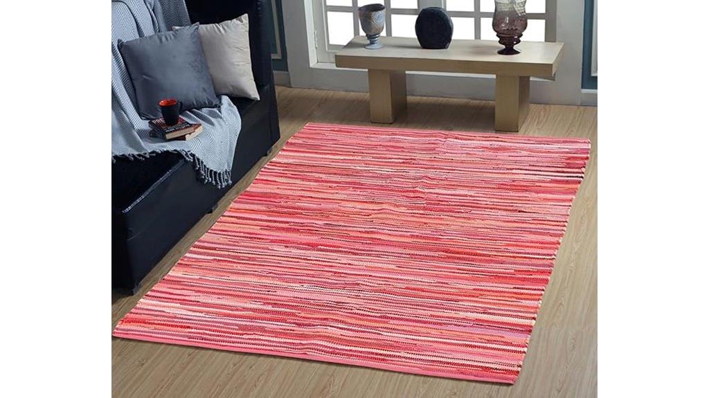 handmade cotton rug runner