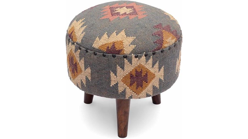 handmade jute ottoman stool