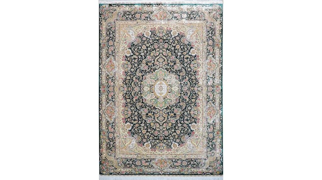 handmade silk oriental rug