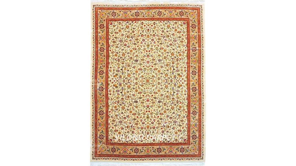 handmade silk rug 8 2x11 48