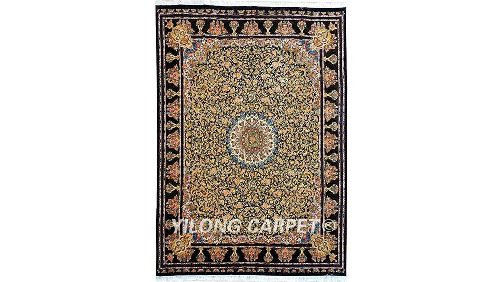 handmade silk rug 8 2x11 48