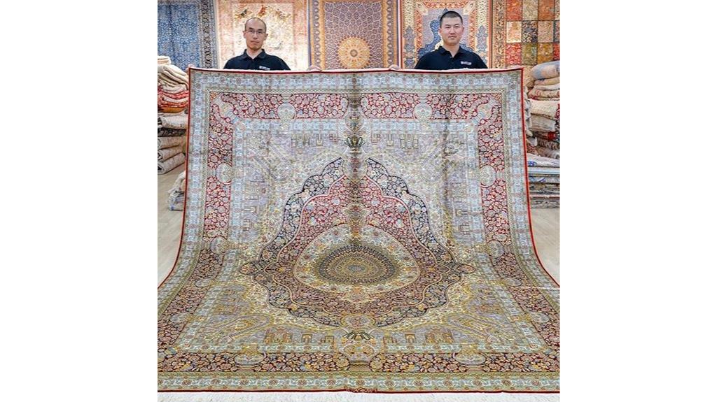 handmade silk rug
