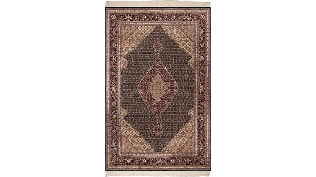 handmade silk wool rug