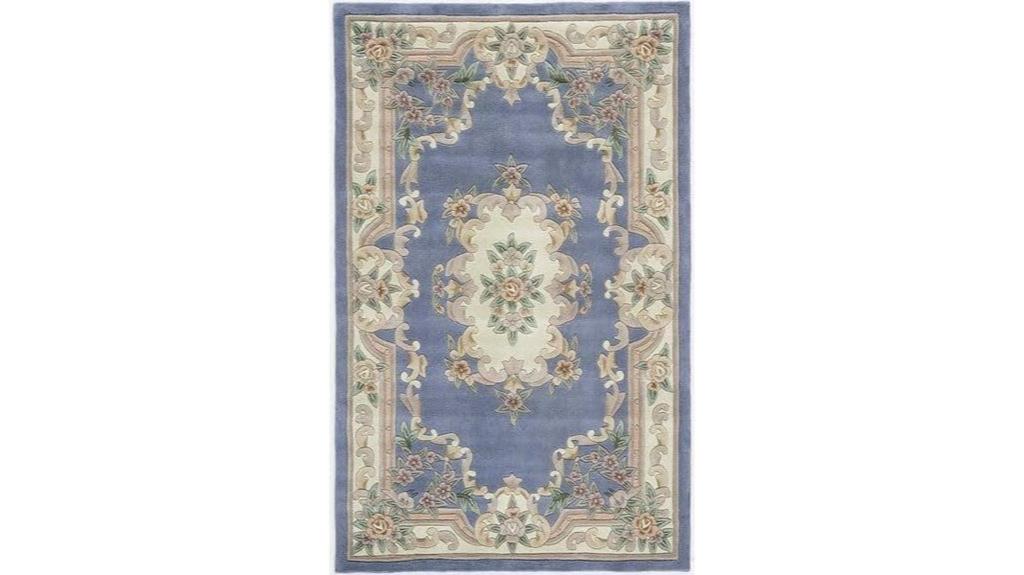 handmade wool aubusson rug