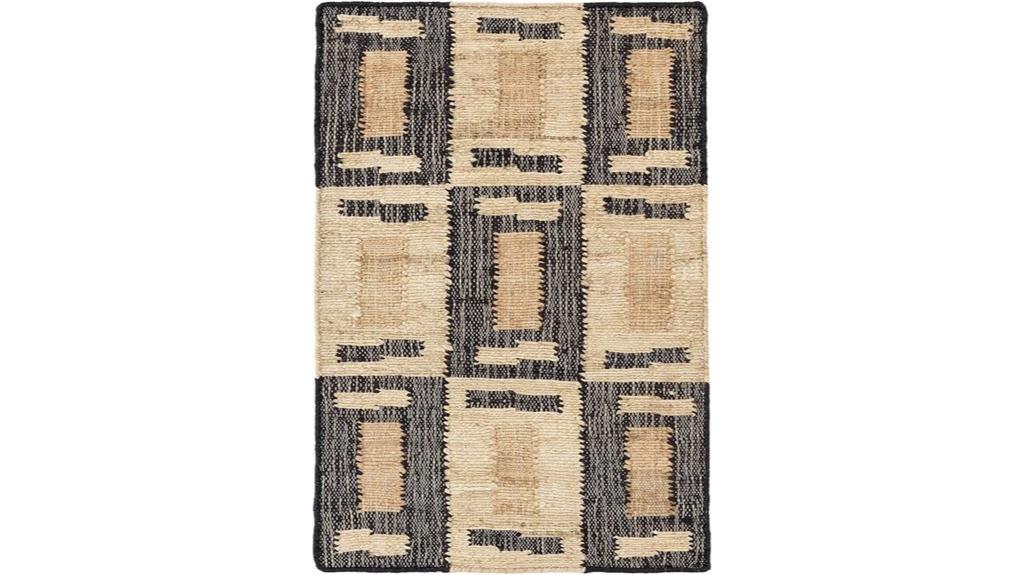 handwoven jute rug design