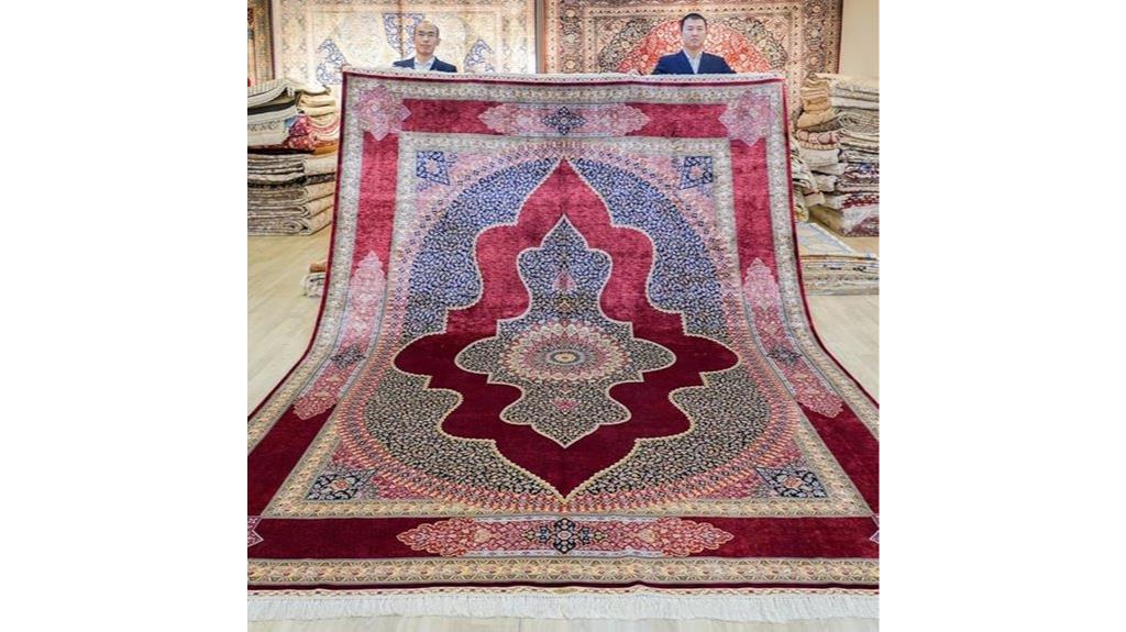 handwoven silk rugs 9x12