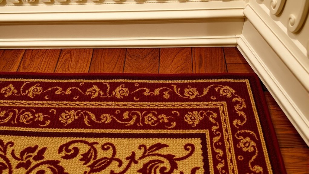 harmonious rug and moulding