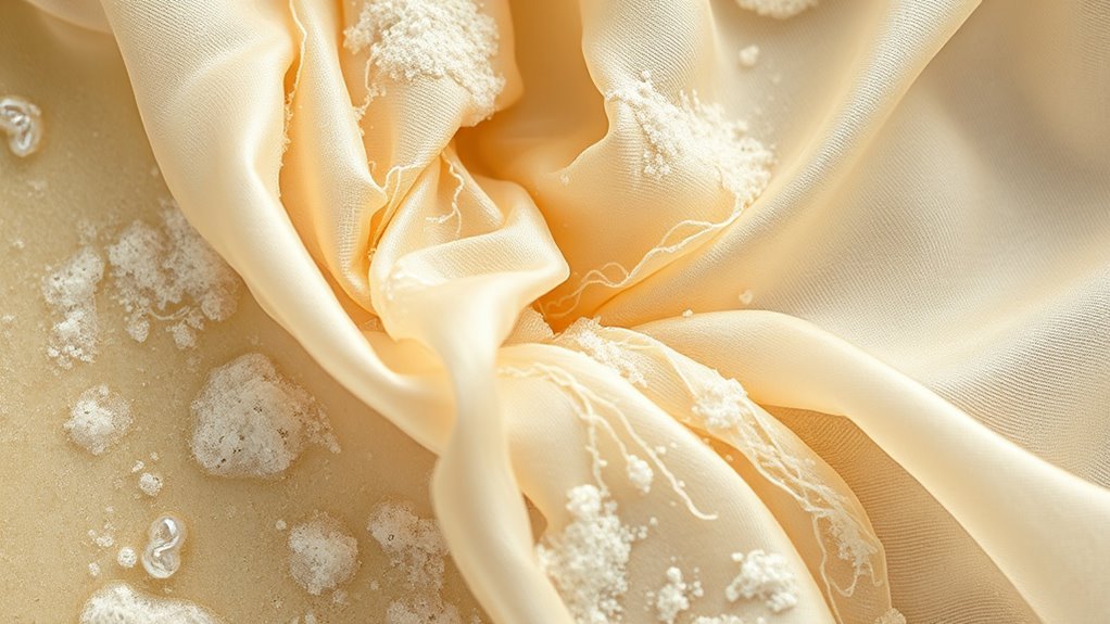 harsh cleaners damage silk