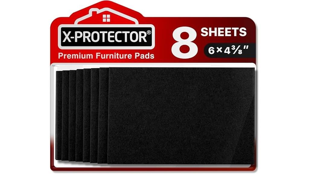 heavy duty black felt pads