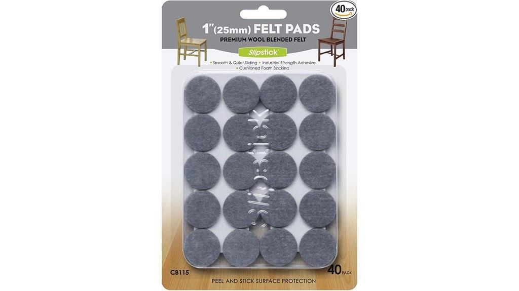 heavy duty gray felt pads