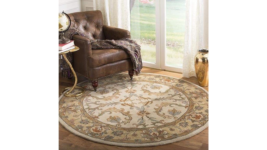 heritage wool round rug