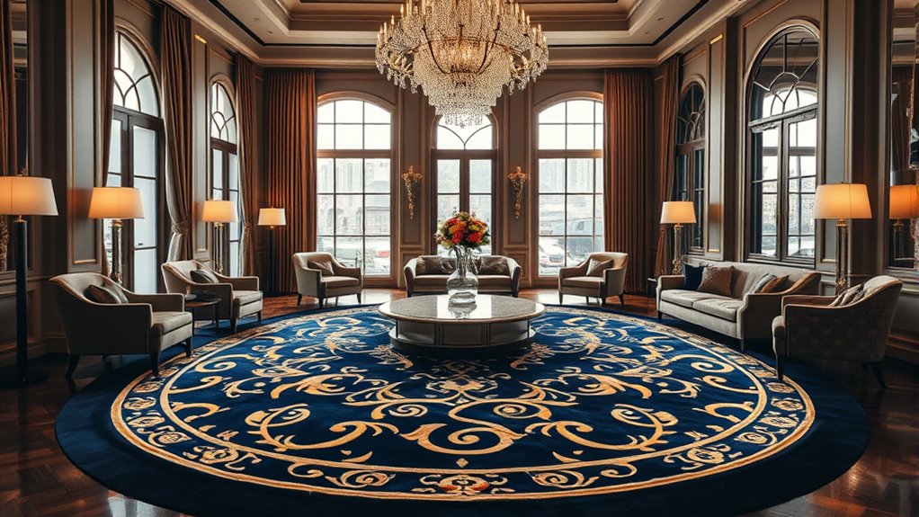highlight rug shape effectively