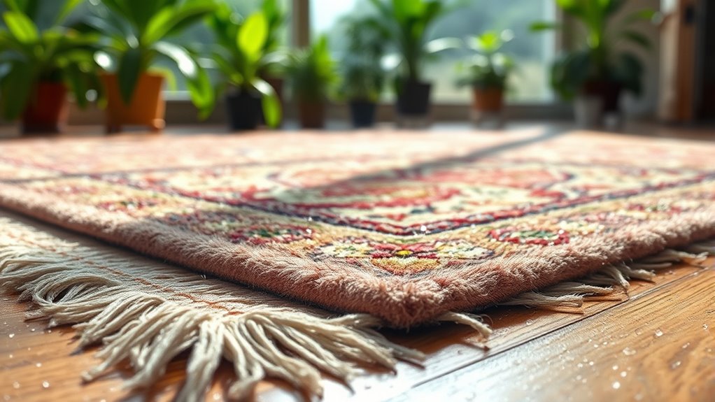 humidity causes rug damage