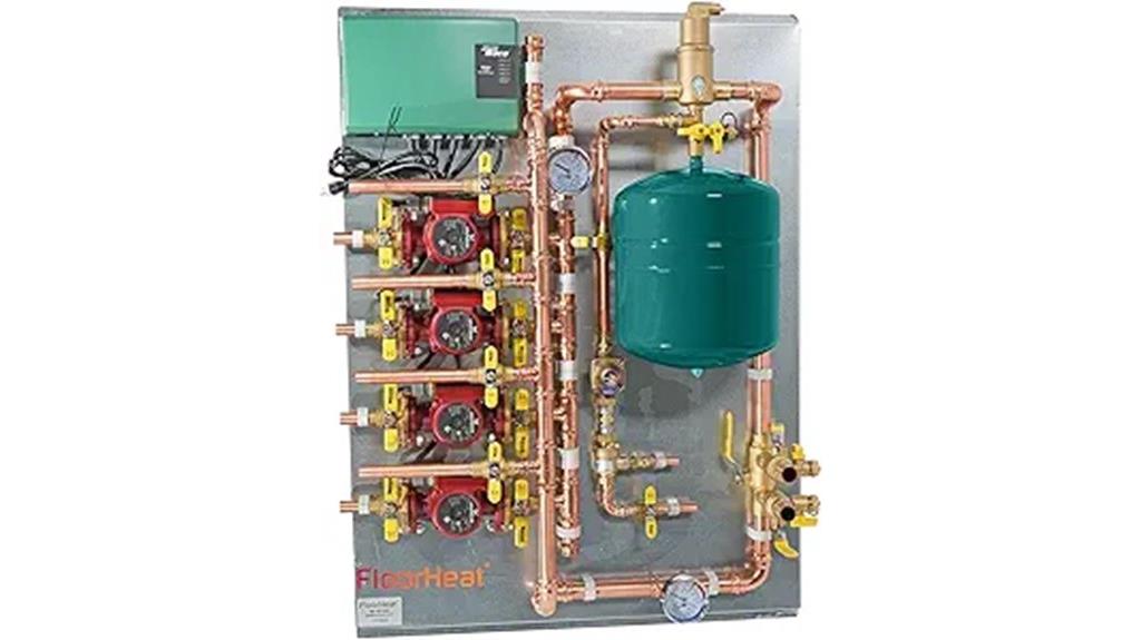hydronic heating control panel