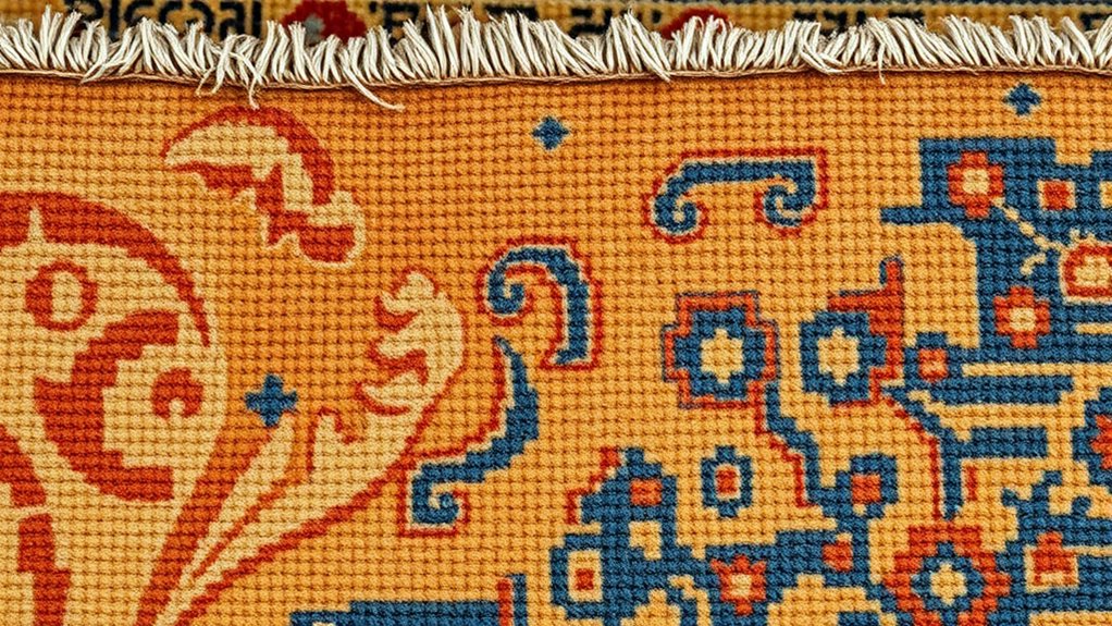 identifying antique rug damage