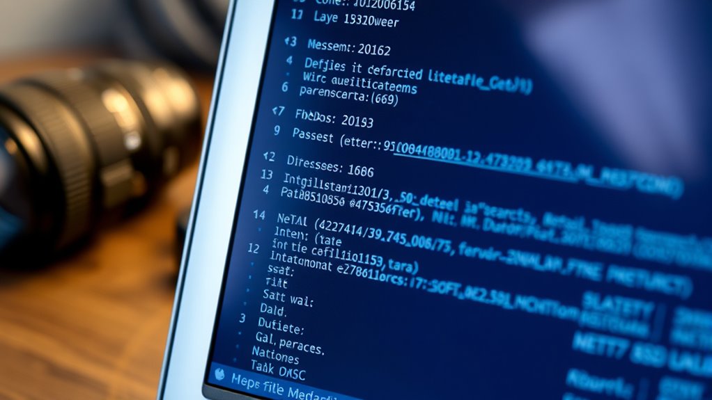 image metadata analysis clues