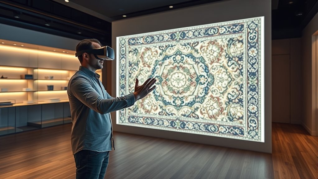 immersive virtual rug experience